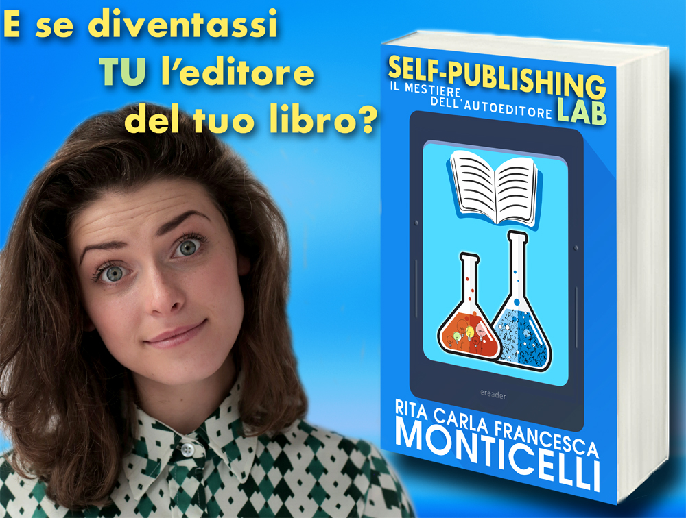 Self-publishing lab. Il mestiere dell’autoeditore, donna che guarda l’obiettivo con gli occhi sgranati