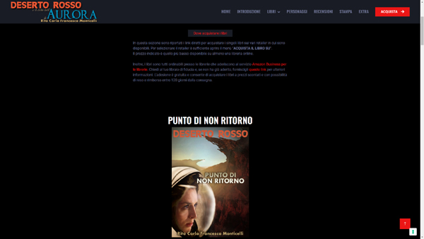 Screenshot della pagina con i link ai negozi online dove acquistare i libri su desertorosso.net